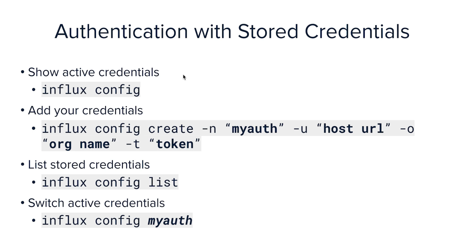 directions from influxdb uni course